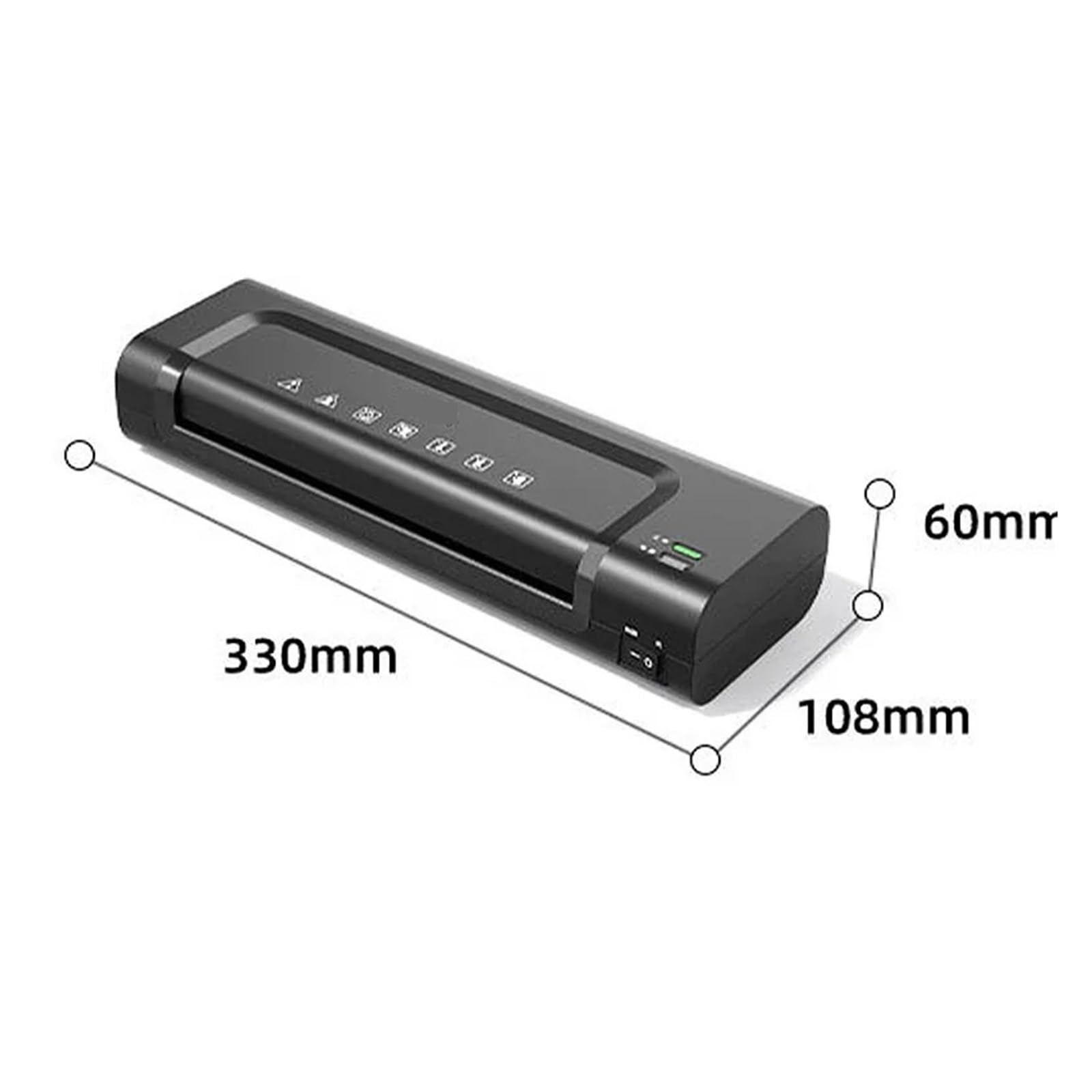 Plastificatrice, macchina plastificatrice, Laminatore A4 Laminazione termica portatile Macchina 9 pollici Laminato for ufficio personale Scuola Casa Foto Immagine Card Laminatore per uso in ufficio