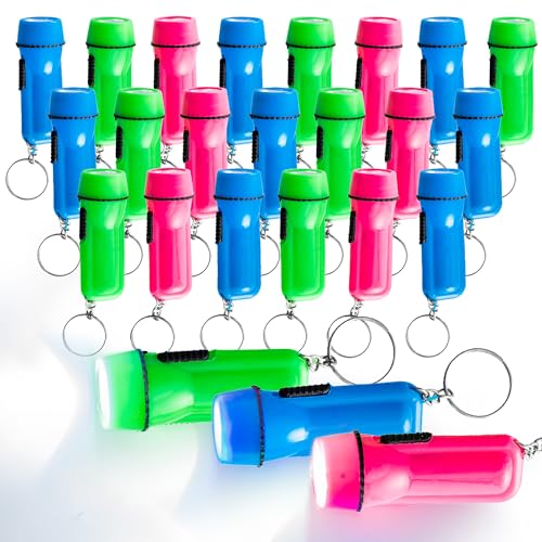 Lot De 100 Mini Lampes De Poche Porte-Clés LED - Parfait Pour Cadeaux, Randonnée, Camping - Enfants/Adultes