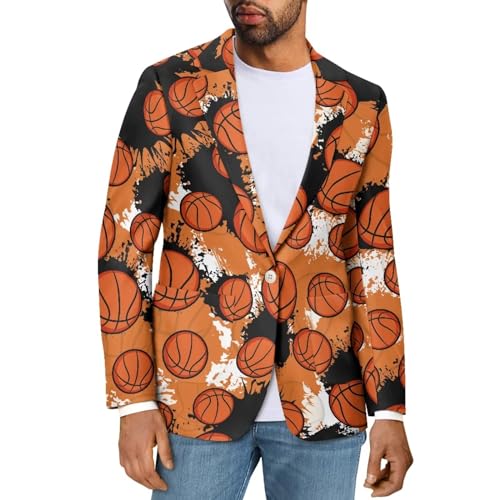 TOADDITDO Men's Suit Jacket One Button Dress Suit Coats Tuxedo Blazer for Wedding, Party, Prom