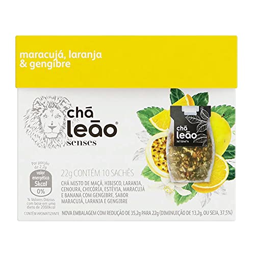 Chá de maracujá, laranja e gengibre