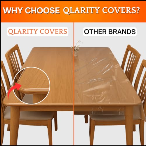 Image of Qlarity Covers 3mm UltraMax Shield Custom PVC Table Cloth, Clear