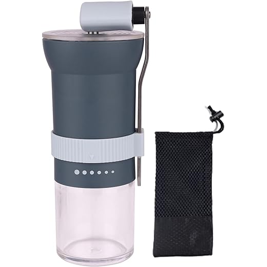 HEAVENGLOW Travel Manual Coffee Grinder 6 Speed for Pour Ove