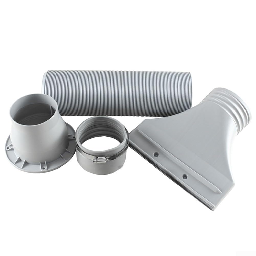 Tubo di scarico per essiccatori e condizionatori d'aria regolabile 0 7 1 7 m, diametro 100 mm, design flessibile per una migliore ventilazione e per il flusso d'aria (HS-E420H)