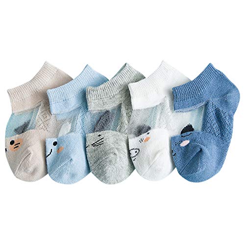 ANIMQUE 5 Paia Calzini Estivi da Bimbo Bimba e