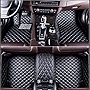 Wptwordcn Car Floor Mats for Jeep Wrangler Rubicon 2004-2022 SUV 2-Door or 4-Door Car Fit Car Mats Luxury Mats (Black)