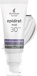 MANTECORP - Protetor Solar Hidratante Epidrat Mat Sem Cor FPS 30 - Textura Leve Efeito Ultramate, Reduz Rugas, Alta Proteção UVA e UVB - 40ml