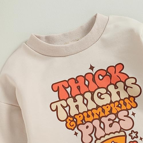 My First Halloween Baby Girl Boy Outfit Newborn Pumpkin Pie Romper Sweatshirt Thick Thighs Thanksgiving Clothes2