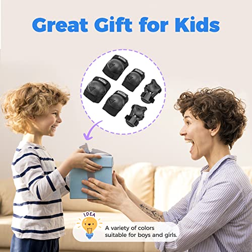 Image of BOSONER Kids /Youth Knee Pad Elbow Pads for Roller Skates Cycling BMX Bike Skateboard Inline Rollerblading, Skating Skatings Scooter Riding Sports