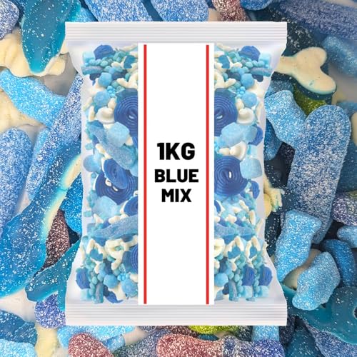 1kg BLUE Pick & Mix Sweets Selection | Perfect for Baby Showers Gender Reveal Birthdays Weddings Events & Sweet Gift Hampers | Delicious Treats by Snack Saver