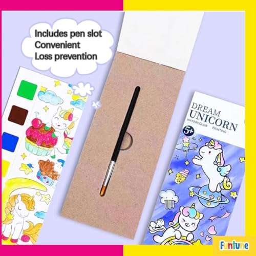 Image of Partymax- 10 Set Of Water Colour Painting Books For Kids Party /Goody |Ideal For Return Gifts For Kids Birthday For Children 4-10 Yrs, Multicolor