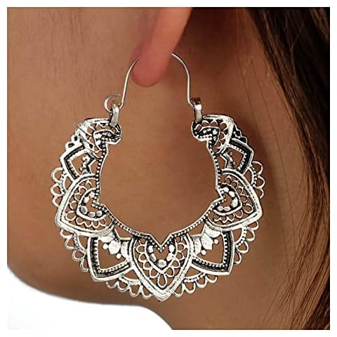 TseenYi Vintage Gypsy Mandala Earrings Cover