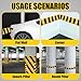 Joyfolk 2 Pack Garage Wall Protector Rubber Wall Corner Guards for Parking Garages 13.2ft x 3.15in Self Adhesive Rubber Strip Bumper Corner Guards Waterproof Anti-Scratch Edge Protector for Car Doors