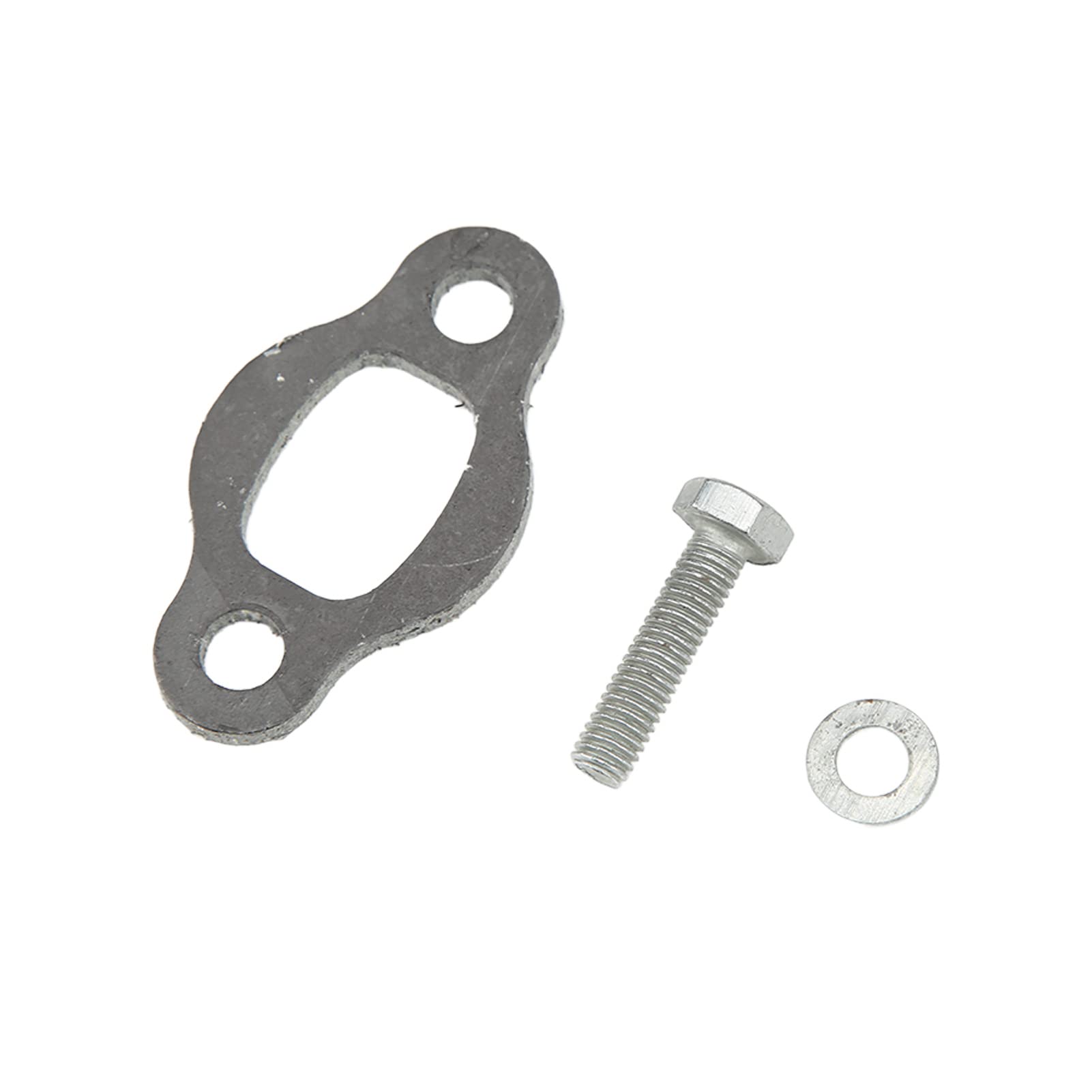 Tubo Marmitta di Scarico Fat Belly, Silenziatore Nero per Moto con Motore a 2 Tempi, con Materiale in Ferro