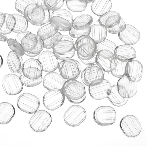 60 Pieces Earring Pads Silicone for Clip-on Earrings Clear Silicone Clip-on Earring Backs Comfort Clip-On Earrings Cushions,Clear