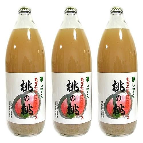 Amazon.co.jp: 桃ジュース 1L×3本 詰め合わせ 山梨県産 桃果汁