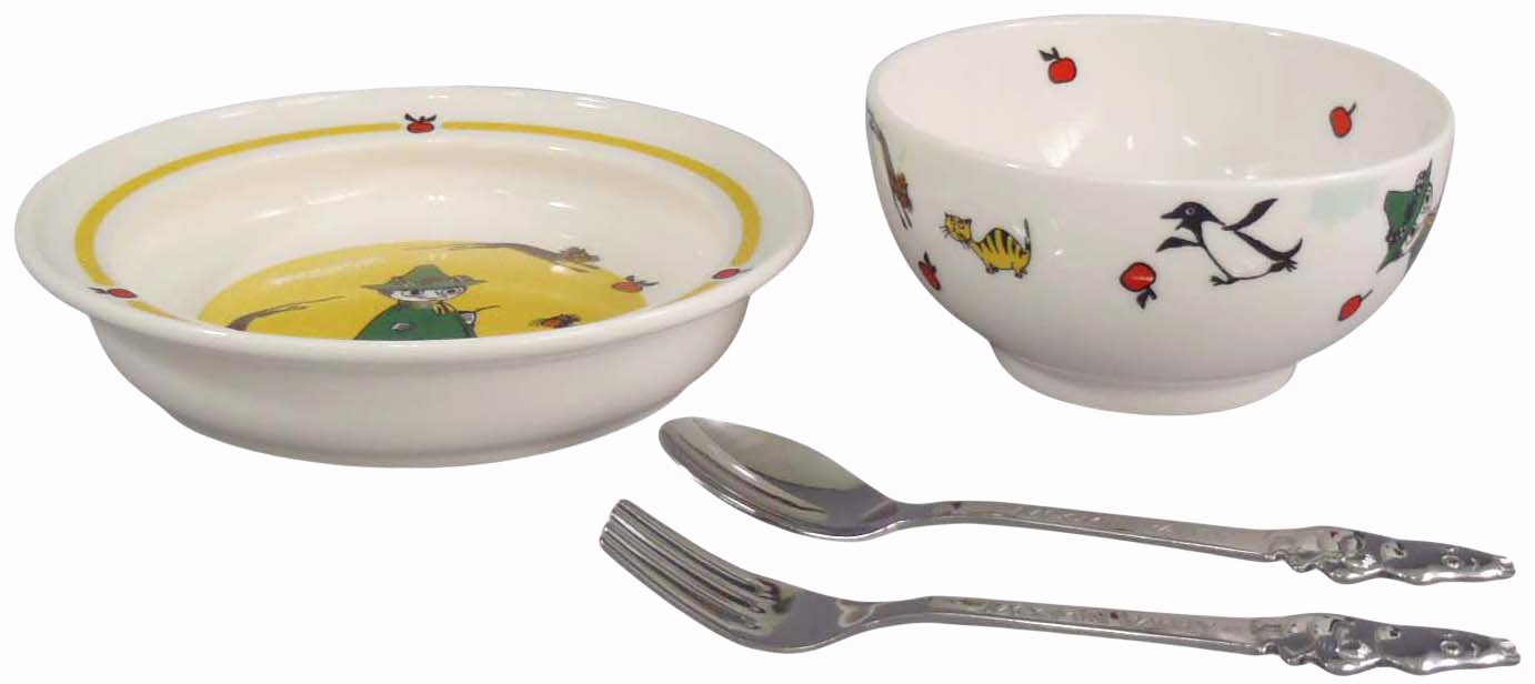 Moomin Moomin Children Tableware Plate and Bowl Set MM140-111