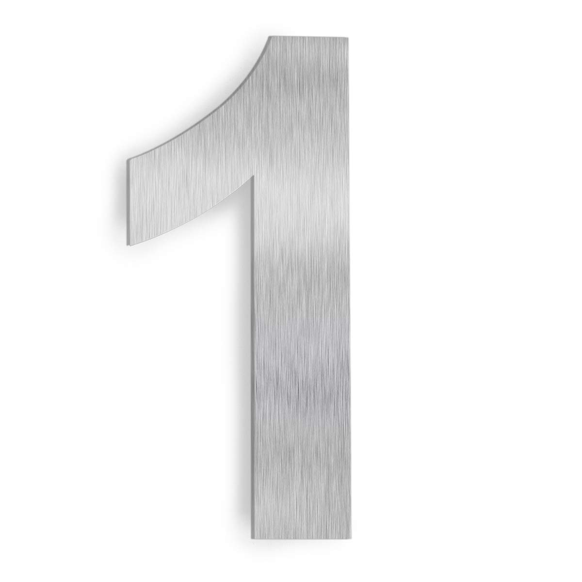 BurtonBarton House Number (1) 6" Inch Stainless SUS304 Steel Outdoor Apartment Mailbox Door Street Address Self-Stick Hotel Floor Floating