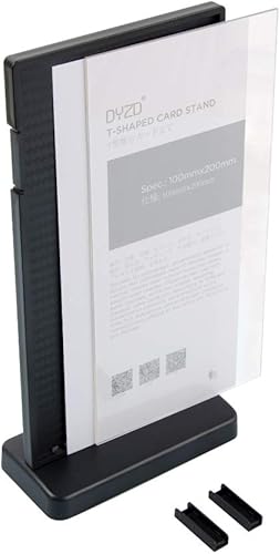 Miniatura 3 de DYZD Soporte de mesa de doble cara en forma de T, soporte vertical para letreros de pie, marco de anuncio, marco de fotos, menú o marco de fotos