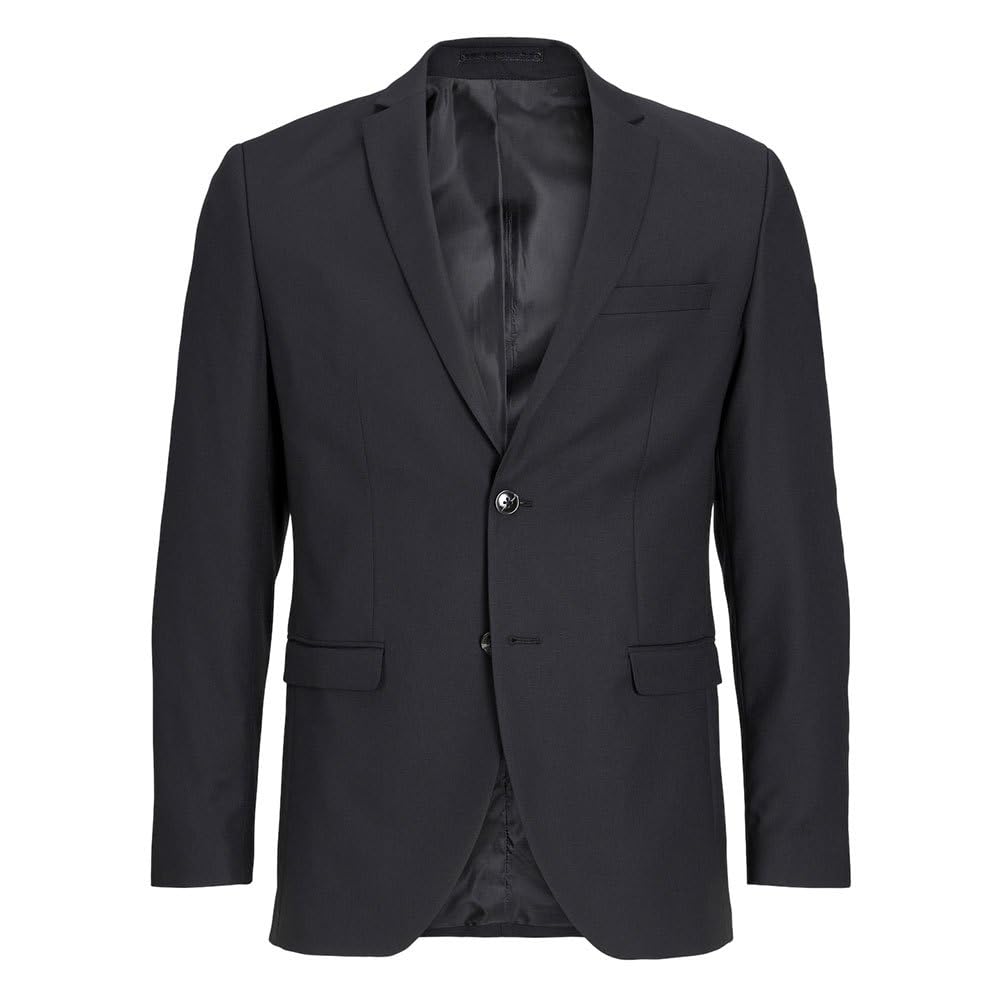 JACK&JONES PLUS Men's Jprsolaris Blazer Noos Pls Suit Jacket, Black, 56R