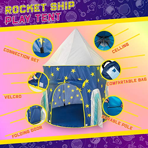 Kids Play Tent for Children , Toys Space Rocket Tent, Playhouse for