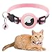 Airtag ケース ペット用 エアタグ猫用首輪 airtag 犬 首輪 ベル付き調節可能な猫用首輪安全バックル 警報GPS追迹装置 軽量 耐衝撃 防水 防塵 紛失防止 可愛い