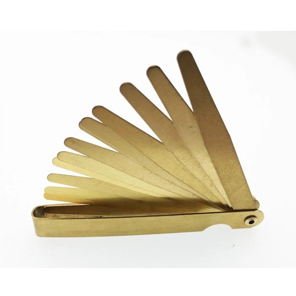 13/20 klingen Nicht magnetische Messing Dicke Fühlerlehre 0,05-1,00mm Set Dicke Gauge(0.05-1.00 20blades)