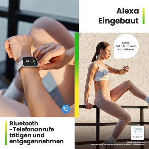 Amazfit Bip 5 Unity Smart Watch Fitness-Aktivitäts-Tracker mit 11-Tage-Akku, 120+ Sportmodi, Bluetooth-Telefonanrufe, Gesundheitsüberwachung, anpassbare Watch Faces
