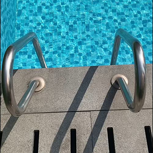 Escalera para piscina 2 peldaños acero inoxidable antideslizante miniatura 3