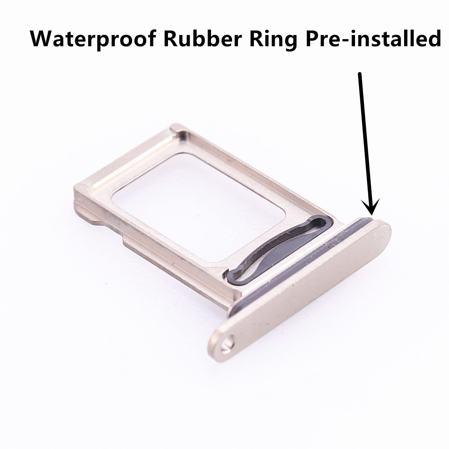 MMOBIEL Purple Dual SIM Card Tray For IPhone 14 Pro & Pro Max - Exact Replacement With Waterproof Seal