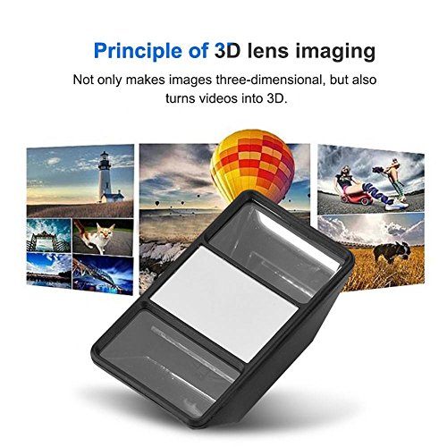 Lente de câmera 3D para celular, Mini lente universal externa portátil VR Phone Câmera estereoscópic