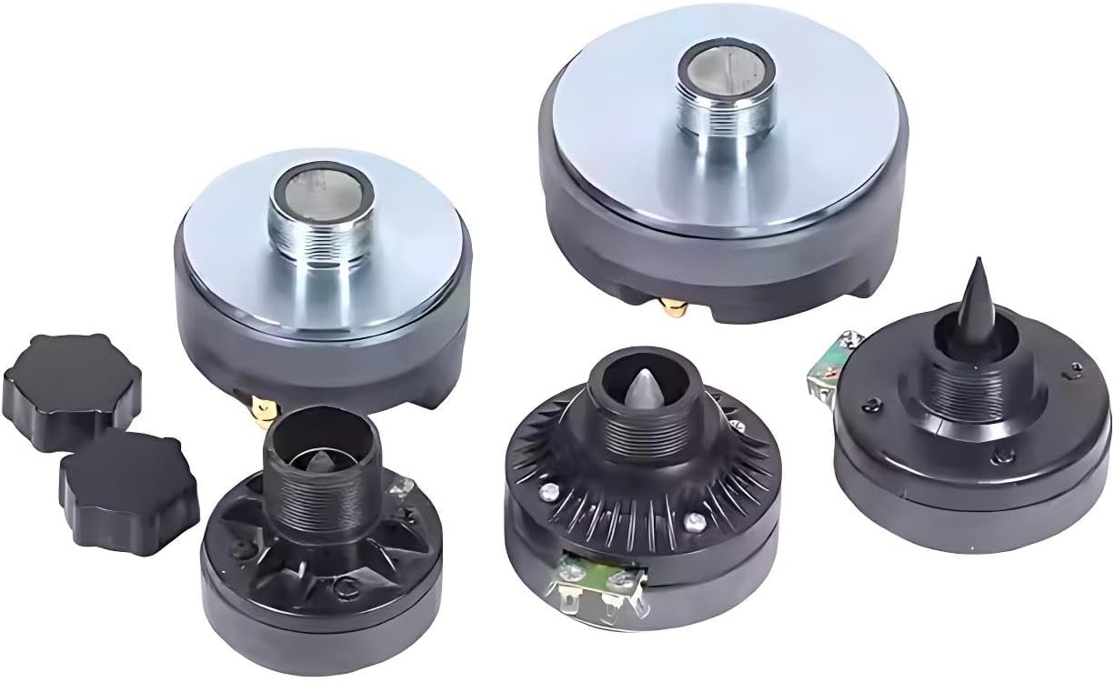 25.4Core Tweeter Horn Driver Head, 8Ohm High Sensitivity Horn Tweeter Driver Screw On Magnetic Treble Speaker Horn Head