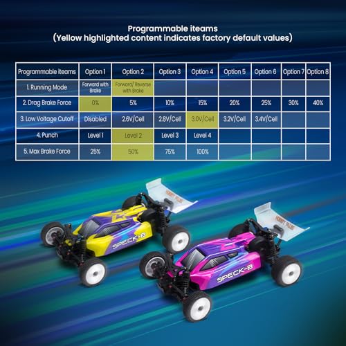Image of HOBBYPLUS Speck B Elite Brushless 1 /24 2WD Mini RC Car - RTR RC Buggy, Fast Mini Racing Buggy - Remote Control Car Racing Vehicles (Razor Magenta)