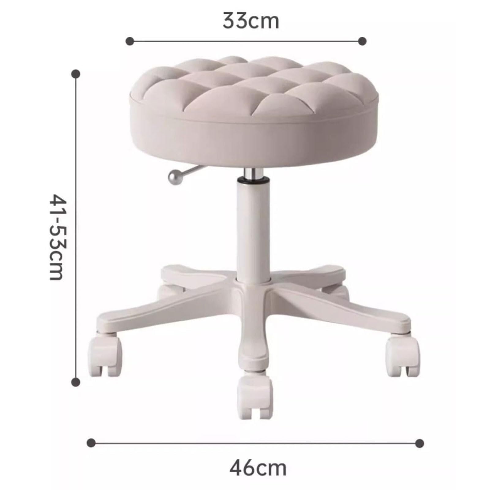 Taboret z kółkami, wytrzymały fotel obrotowy, ergonomiczna konstrukcja do użytku medycznego i warsztatowego