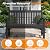 Psilvam Garden Bench, 2-Person Poly Lumber Patio Bench, All-Weather Outdoor Bench that Never Rot, Memorial Bench, Suit for Garden, Porch and Park (Black)