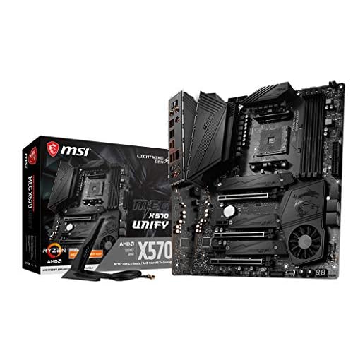 MSI MEG X570 UNIFY AMD AM4 DDR4 CF m.2 USB 3.2 Gen 2 WLAN 6 HDMI ATX Gaming Motherboard