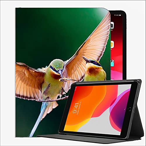 Estuche para iPad (Modelo de 9.7 Pulgadas, 2018/2017, 6ª / 5ta generación), Branca de Pareja de Aves Bee-Eater # 2 Funda de Concha Delgada para iPad 9.7 Pulgadas