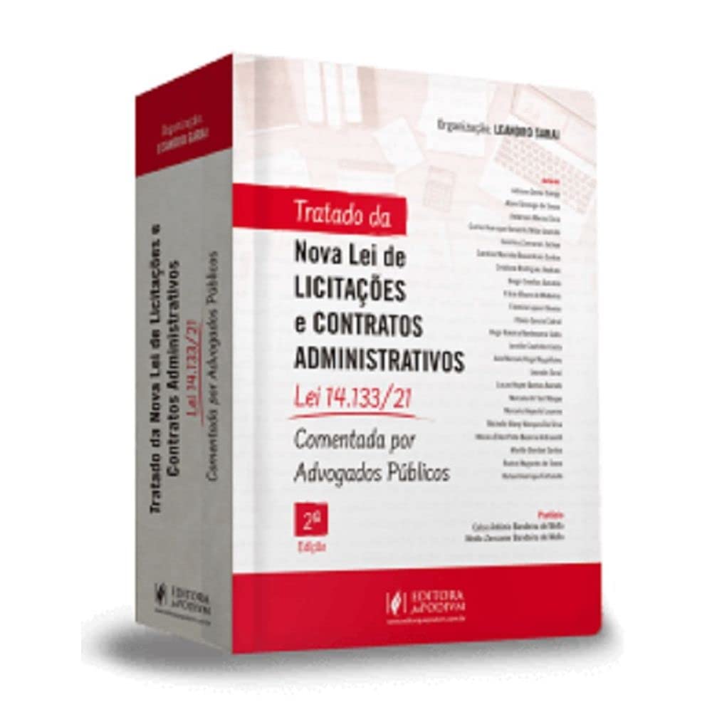 Capa de Tratado da Nova Lei de Licitações e Contratos Administrativos - 2ª Edição (2022)