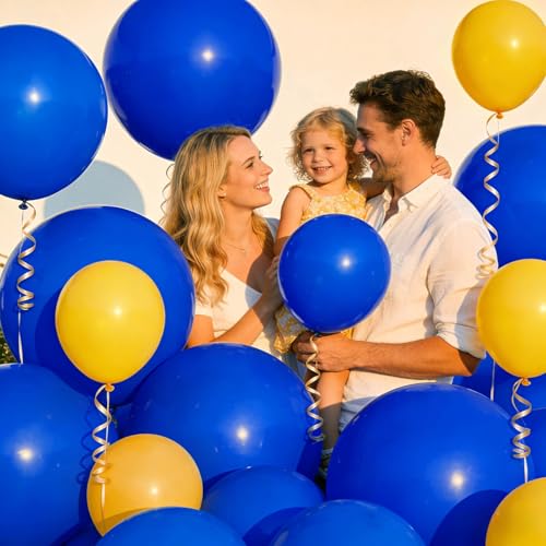 Image of 32Pcs Dark Blue Big Balloons 18 Inch, Round Large Latex Party Balloons for Birthday Wedding Decorations.(Dark Blue)