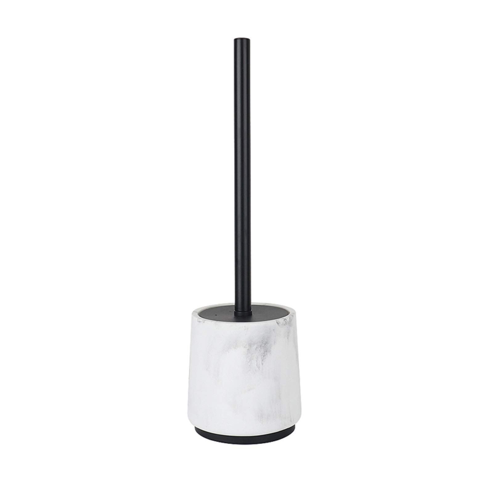 escobilla de baño El juego de cepillo de inodoro de resina con diseño compacto de base y tapa no ocupa espacio y es adecuado for el cepillo de inodoro en cualquier estilo de habitación Cepillo de baño