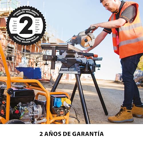 Soporte de sierra ingletadora ajustable Evolution EVOMS1 para evitar vibraciones al cortar 3