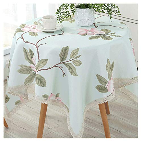 Nappe ronde bleu fraîche de 120cm imperméable et simple - 2