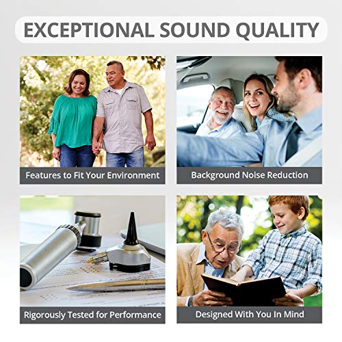 Otofonix Elite Hearing Amplifier For Seniors & Adults, Noise Canceling, (Pair, Beige) #TOP3