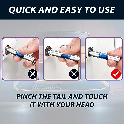 Image of 4 Packs Car Static Human Body Static Eliminator Discharger - High Voltage Anti-Static Keychain ESD Tool Sets - Anti-Static Wristband Bracelet for Car Keys