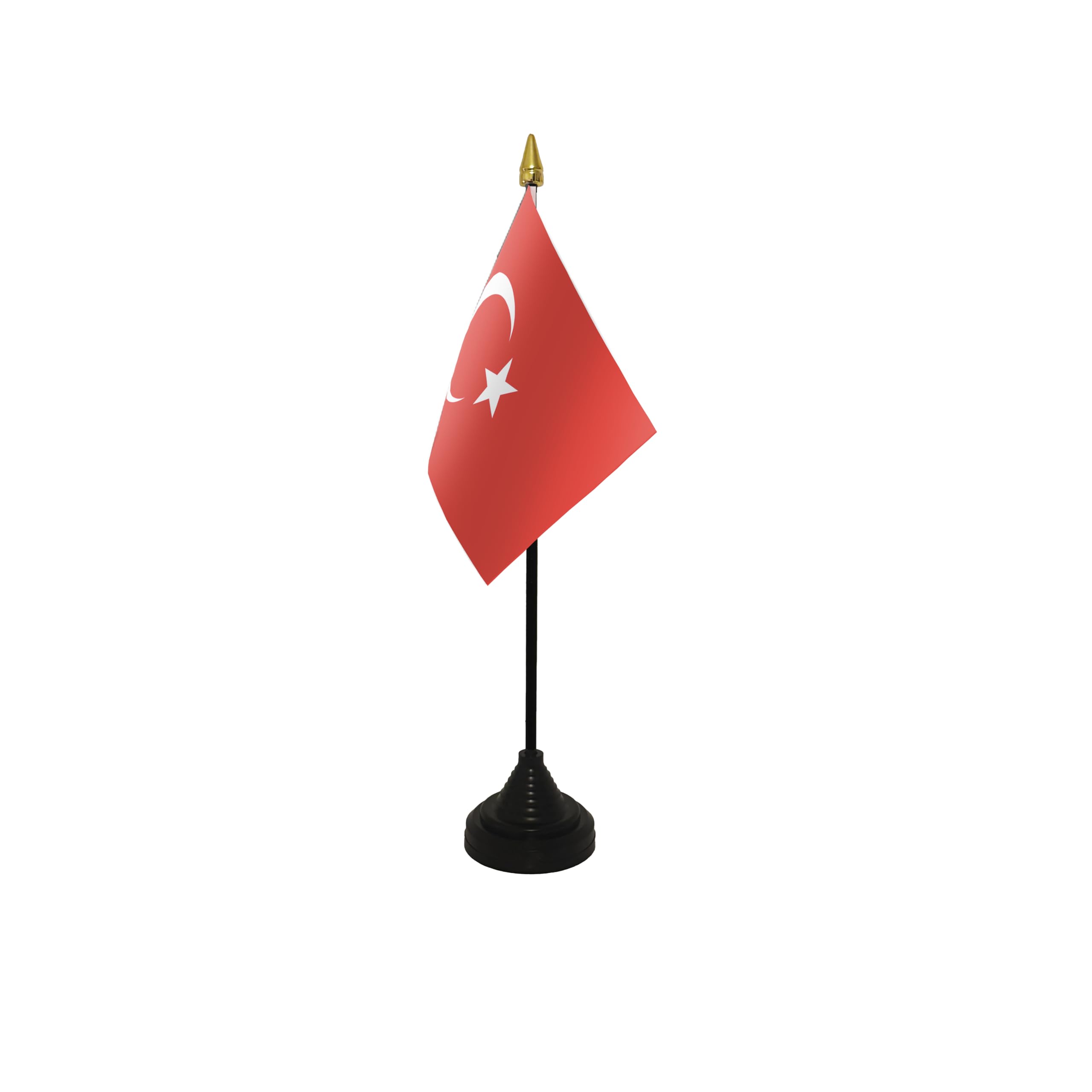 Flagtex Turkey Small Table Flag With Black Base