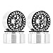 INJORA 1.9 beadlock Wheels - 10mm Deep Dish Negative Offset Wheels for 1/10 RC Crawler SCX10 TRX4 VS4-10 Gen8, W1952