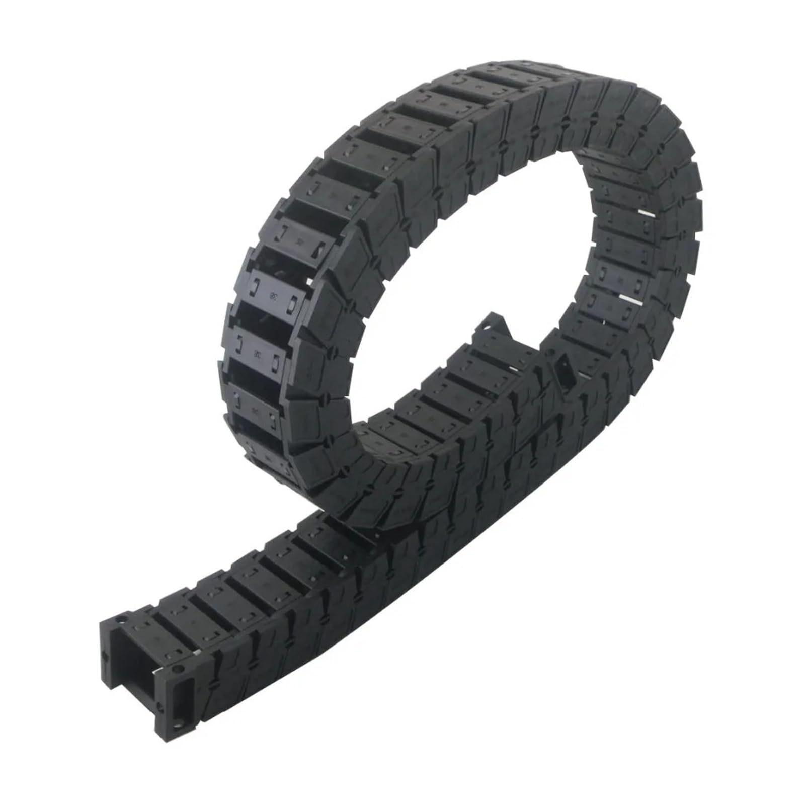 Equipos industriales Cadenas de transmisión 25 x 38 mm Tamaño Interno 1 M de Longitud Cadena de Arrastre de Cable de Nailon Reforzado con plástico silencioso Cadenas de transmisión