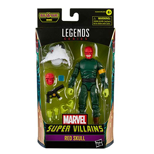 Hasbro Marvel Legends Series 6-Inch Collectible Action Red Skull Figure And 7 Accessories And 1 Build-A-Figure Part, Premium Design #TOP3