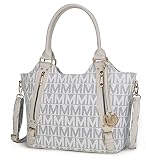 MKF Collection Crossbody Tote Bag for Women - PU Leather Top-Handle Satchel Shoulder Handbag