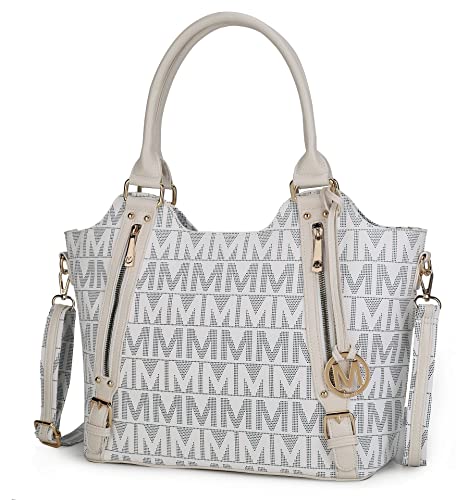 Mkf Collection Crossbody Tote Bag For Women - Pu Leather Top-Handle Satchel Shoulder Handbag #TOP16