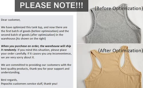 Pepochic Women’s Workout Scoop Neck Tank Top Ribbed Sleeveless Cami Lightweight Solid Basic3